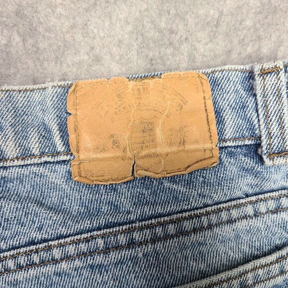 Vtg Levis 550 SilverTab Jeans Mens 31x31 Straight Tapered 80s Y2K‎ Red Bat Wing - Picture 8 of 15